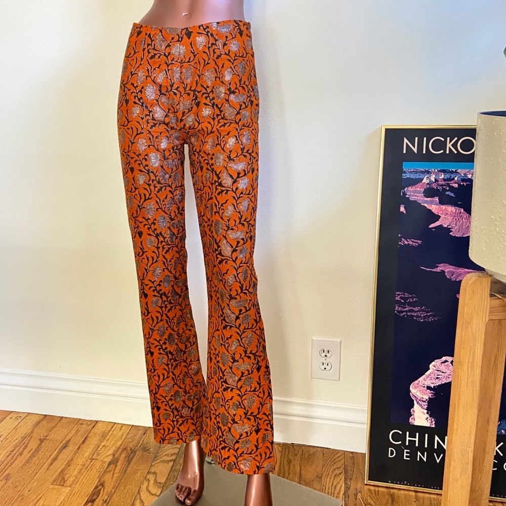 Vintage Embroidered Wool Trousers